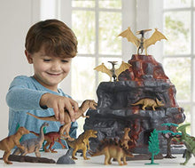 Load image into Gallery viewer, Animal Zone Dinosaur Figure Mountain Playset, for Ages 3-6, 30 Pieces