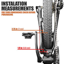 Load image into Gallery viewer, BV Adjustable Bicycle Bike Kickstand with Concealed Spring-Loaded Latch, for 24-29 Inch Bicycles