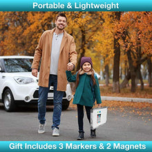 Load image into Gallery viewer, Desktop Foldable Whiteboard 16"x12" - Tabletop Dry Erase Board with Markers - Double Sided Small Magnetic Desk Whiteboard - Clean Portable White Board for Kids, Teachers, Students, Home, School