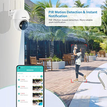 Load image into Gallery viewer, Security Camera Wireless Outdoor,Pan-Tilt 2.4G WiFi Solar Security Camera,Battery Powered Surveillance Cameras for Home with Night Vision,2-Way Audio,Motion Detection,SD Card & Cloud Storage, Codnida