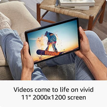 Load image into Gallery viewer, Introducing Amazon Fire Max 11 tablet, our most powerful tablet yet, vivid 11" display, octa-core processor, 4 GB RAM, 14-hour battery life, 64 GB, Gray