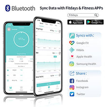 Load image into Gallery viewer, Scales for Body Weight and Fat, Lescale Large Display Weight Scale, High Accurate Body Fat Scale Digital Bluetooth Bathroom Scale for BMI Heart Rate, 15 Body Composition Analyzer Sync with Fitness App