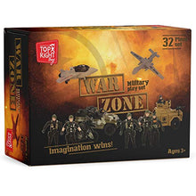 Load image into Gallery viewer, Top Right Toys Military Action Army Base Set - 42 Piece Huge Military Playset for Boys with Command Center, 9 Large Size Vehicles, Accessories and 10 Army Men Figures