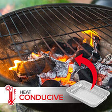 Load image into Gallery viewer, Stock Your Home Aluminum Drip Pan (25 Count) - Drip Pan Liners - Aluminum Drip Pans Compatible with Weber Grills - Disposable Drip Pan - Grill Grease Tray - BBQ Grease Pans - Disposable Oil Drip Pan
