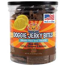Load image into Gallery viewer, Premium Healthy Dog Jerky Treats | Grain Free Turkey Dog Treat Bites | Natural Snack Made with Turkey, Chickpeas & Molasses | No Corn, Wheat or Soy