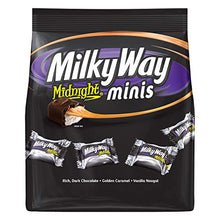 Load image into Gallery viewer, Milky Way Midnight Dark Chocolate Minis Size Candy Bars Bag, 8.9 Oz
