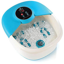Load image into Gallery viewer, Foot Spa Massager With Heat, 14 Rollers In Foot Shape - 5 In 1 Foot Bath Massager Includes Adjustable Heating, Bubbles, Vibration, Pumice Stone, Mini Massage Points - For Tired Feet, & Stress Relief