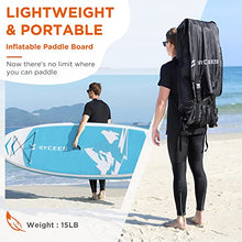 Load image into Gallery viewer, SYCEES 8'7 x 30" x 6", All-Around Inflatable Stand Up Paddle Board - Stable, Versatile, Durable and Lightweight SUP for All Skill Levels, Paddleboard Accessories & Carry Bag Included (Blue)