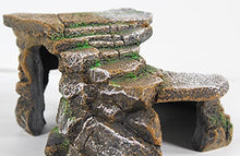 Load image into Gallery viewer, PENN-PLAX Reptology Shale Scape Step Ledge & Cave Hideout – Decorative Resin for Aquariums & Terrariums – Great for Reptiles, Amphibians, and Fish – Medium