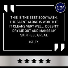 Load image into Gallery viewer, NIVEA MEN DEEP Active Clean Charcoal Body Wash, Cleansing Body Wash with Natural Charcoal, 3 Pack of 16.9 Fl Oz Bottles