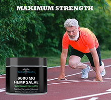 Load image into Gallery viewer, Medical Miracles Hemp 6000 Mg Maximum Strength Healing Salve | Ideal for Hips, Joints, Neck, Back, Elbows, Fingers, Hands, and Knees Made in USA