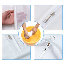 Load image into Gallery viewer, allhom dust proof garment bags - set of 6 pcs 40 inch hanging clothing storage bags and cedar balls,for jacket, shirt, sweater, suit