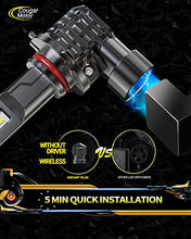 Load image into Gallery viewer, Cougar Motor 9005 LED Bulb, 10000LM Noiseless HB3 6500K Cool White All-in-One Conversion Kit Direct Installation, Halogen Replacement