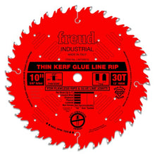 Load image into Gallery viewer, Freud 10" x 30T Industrial Thin Kerf Glue Line Ripping Blade (LM75R010), Multi