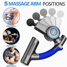 Load image into Gallery viewer, RENPHO Massage Gun with Adjustable Arm, Deep Tissue Muscle Percussion Massager gun,Portable Case Percussion Electric Back Massagers for Self Athletes Muscle Relax&Stiffness FooT Hand Pain Relief Gifts