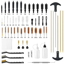 Load image into Gallery viewer, CALIXPERT Universal Gun Cleaning Kit with Storage Case for Hunting Rifle Handgun Shot Gun Pistol of Different Calibers with Extra Stainless Steel Pick (Plastic Jags and Loops)