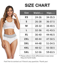 Load image into Gallery viewer, wirarpa Women's Cotton Underwear High Waist Briefs Ladies Soft Breathable Panties Full Coverage Underpants White 5 Pack Small