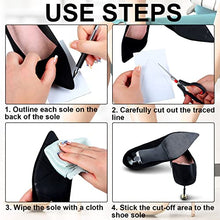 Load image into Gallery viewer, 9 Pcs Large Self Adhesive Nonslip Shoe Pads Anti Slip Shoe Grip Sticker Shoe Sole Protectors for High Heels, Rubber Silicone Resistant High Heels Shoe Sole Cover
