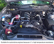 Load image into Gallery viewer, 100ft - 3/8 inch PET Expandable Braided Sleeving – Blackblue – Alex Tech braided cable sleeve