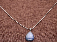 Load image into Gallery viewer, AMORWING Water Drop Shaped Kyanite Chakra Stones Pendant Necklace