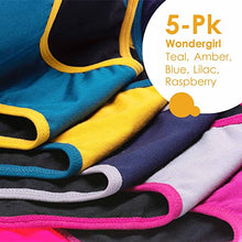 Load image into Gallery viewer, Neione Absorbent Period Underwear Girls Panties Menstrual High-Cut Bikinis 5 Pack Wondergirl XS