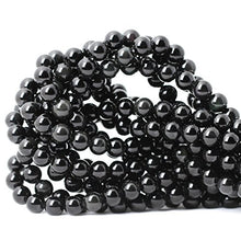 Load image into Gallery viewer, CHEAVIAN 45PCS 8mm Natural Black Obsidian Gemstone Round Loose Beads Crystal Energy Stone Healing Power for DIY Jewelry Making 1 Strand 15"