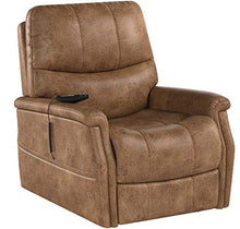 Load image into Gallery viewer, Pulaski Faux Leather Dual Motor Lift Chair in Badlands Saddle