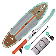 Load image into Gallery viewer, DRIFT 10'8" Inflatable Stand Up Paddle Board, SUP with Accessories | Coiled Leash, Pump, Lightweight Paddle, Fin & Backpack Travel Bag…