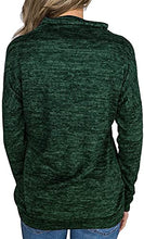 Load image into Gallery viewer, Unidear Womens Cowl Neck Pullover Lightwieght Casual Tunic Sweatshirts with Pockets #1Light Grey S