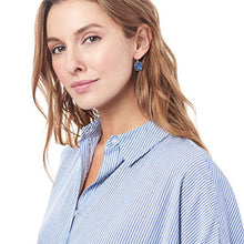 Load image into Gallery viewer, Silpada 'Cubic Square' Natural Kyanite Drop Earrings in Sterling Silver