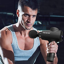 Load image into Gallery viewer, FIT KING Massage Gun Deep Tissue Percussion Muscle Massage Gun for Athletes to Relieve Soreness and Fast Recovery LCD Touch Screen 6 Massage Heads 20 Speed Levels FT-025G