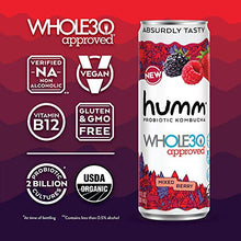 Load image into Gallery viewer, Humm Whole30 Approved Probiotic Kombucha Variety Pack - 2 Billion Probiotics - No Added Sugar - Organic, Vegan & GMO-Free (12 Pack)
