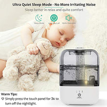 Load image into Gallery viewer, Mikikin Cool Mist Humidifier, Ultrasonic Air Humidifiers for Large Bedroom Babies Home, 4.5L Top Fill Personal Humidifiers with Adjustable Mist Mode, Lasts Up to 30 Hours, Ultra Quiet, Auto Shut-Off