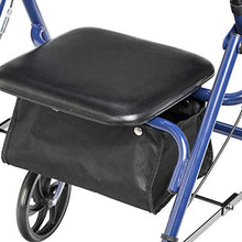 Load image into Gallery viewer, Drive Medical Four Wheel Walker Rollator with Fold Up Removable Back Support