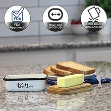 Load image into Gallery viewer, Home Acre Designs Farmhouse Kitchen Decor Metal and Stainless Steel Bundle-Bread Box-Galvanized Utensil Holder-Canister Set for Kitchen Counter-Butter Dish-Napkin Holder-Farmhouse Decor-House Decor