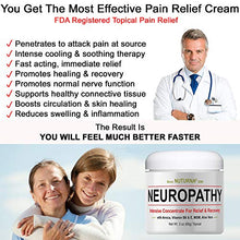 Load image into Gallery viewer, Neuropathy Nerve Pain Relief Cream - Maximum Strength Relief Cream for Feet, Hands, Legs, Toes Pain Reliever, Large 3 oz Ultra Strength Arnica, MSM, Menthol, Soothing, Fast-Acting Anti-Inflammatory
