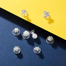 Load image into Gallery viewer, 40 Pieces Spiral Hair Pins Swirl Hair Twists Coils Rhinestone Hair Spiral Jewelry Hair Pin Clip Accessories for Wedding Bridal Party Favors, 8 Styles