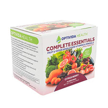 Load image into Gallery viewer, Optivida Health — Fruit & Vegetable Complete Essentials — Dietary Supplement with Whole Foods, Vitamins & Minerals — Organic, Non-GMO Probiotics and Immune System Booster — 30 Day Supply