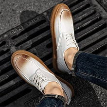 Load image into Gallery viewer, Sytanbo Men's Slip-On Driving Loafers Lightweight Comfortable Shoes Work Walking Shoes for Men Non Slip Breathable Lace-up Loafers Beige