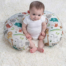 Load image into Gallery viewer, Boppy Original Nursing Pillow & Positioner, Neutral Jungle Colors, Cotton Blend Fabric with Allover Fashion, Multi
