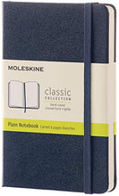 Load image into Gallery viewer, Moleskine Classic Notebook, Hard Cover, Pocket (3.5" x 5.5") Plain/Blank, Sapphire Blue, 192 Pages