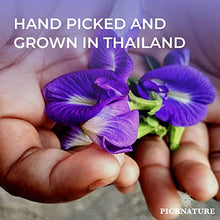 Load image into Gallery viewer, PICKNATURE 100% USDA Organic Butterfly Pea Flower Tea 3.50 oz. - Antioxidant Rich Dried Herbal Loose Leaf Blue Tea Flowers - Perfect Holiday Gifts for Parents and Family - Product of Thailand