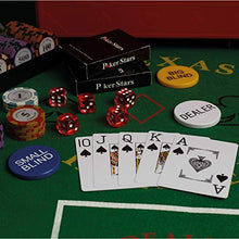 Load image into Gallery viewer, RUNIC Exclusive Poker Set 300 pcs, 14 Gram Clay Poker Chips for Texas Holdem, Black Jack, Casino Grade Chips, Features a Tasteful Shock Resistant Poker Case (Red)