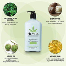 Load image into Gallery viewer, Hempz Natural Triple Moisture Herbal Whipped Body Cream with 100% Pure Natural Hemp Seed Oil for 24-Hour Hydration