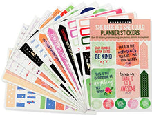 Load image into Gallery viewer, Essential Weekly Planner Stickers - She Believed She Could (Set of 160 Stickers)