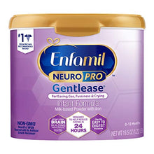 Load image into Gallery viewer, Enfamil NeuroPro Gentlease Baby Formula Gentle Milk Powder Reusable Tub, 19.5oz.- MFGM, Omega 3 DHA, Probiotics, Iron & Immune Support (Package May Vary)