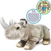 Load image into Gallery viewer, Rhodie The Rhino - 12.5 Inch Stuffed Animal Plush Rhinoceros - by Tiger Tale Toys