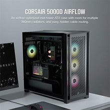 Load image into Gallery viewer, Corsair 5000D Airflow Tempered Glass Mid-Tower ATX PC Case - Black