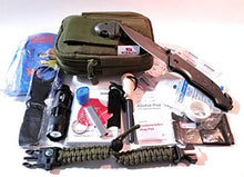 Load image into Gallery viewer, STEALTH SQUADS 42 in 1 SURVIVAL MILITARY POUCH KIT, PREMIUM TACTICAL POCKET KNIFE, FIRST AID KIT, EDC MULTI-TOOL USE FOR CAMPING, HIKING, BIKING, OUTDOOR EMERGENCY SAFETY GEARS w/ BONUS E-BOOK