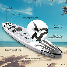 Load image into Gallery viewer, ANCHEER Inflatable Stand Up Paddle Board (6 Inches Thick), iSUP Package W/Premium SUP Accessories & Backpack, Wide Non-Slip Deck, Big Fin, Adjustable Paddle, Leash, Hand Pump,Youth & Adult